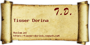 Tisser Dorina névjegykártya