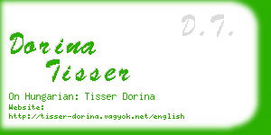 dorina tisser business card